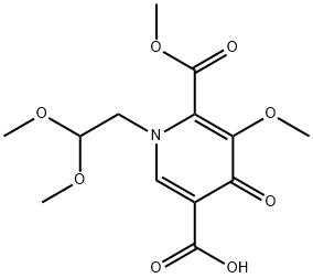 1-(2,2-dimethoxyethyl)-5-methoxy-6-(methoxycarbonyl)-4-oxo-1,4-dihydropyridine-3-carboxylic acid